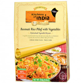 Kitchens Of India Basmati Rice Pilaf With Vegetables Hyderabadi Vegetable Biryani  Box  250 grams